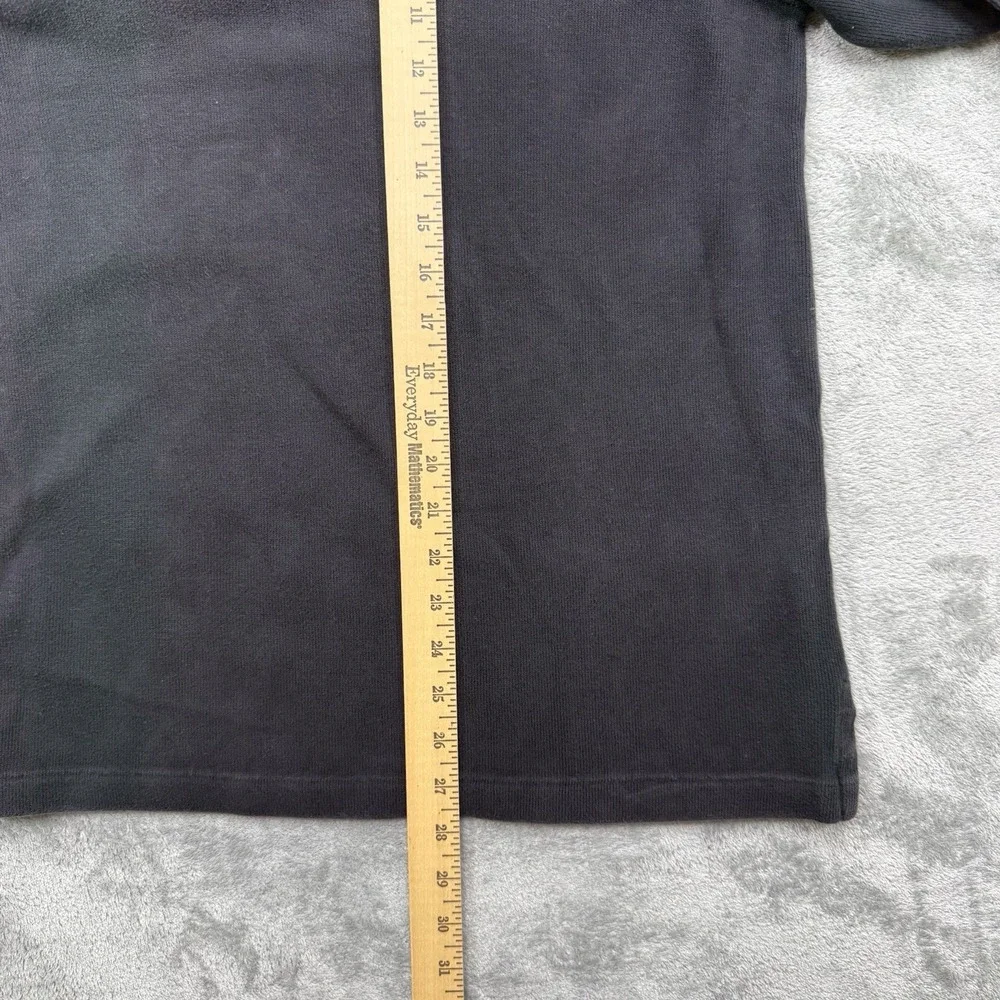 Vintage Polo Ralph Lauren Black Mens Large Quarter Zip Pullover Sweater